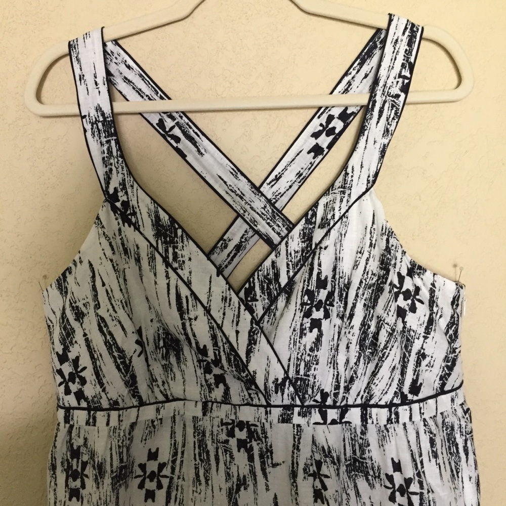 Ann Taylor Linen And Cotton Maxi Sundress Size 12 - Picture 2 of 8